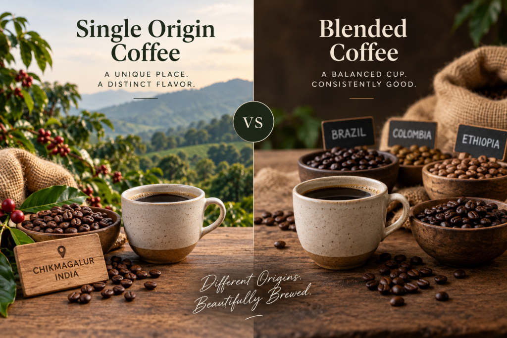 Single origin coffee vs blended coffee